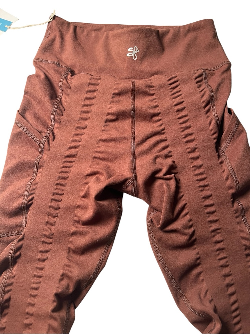NWT Sweetflexx Booty Band Resistance Leggings in Hot Chocolate Size 4 - Picture 5 of 9